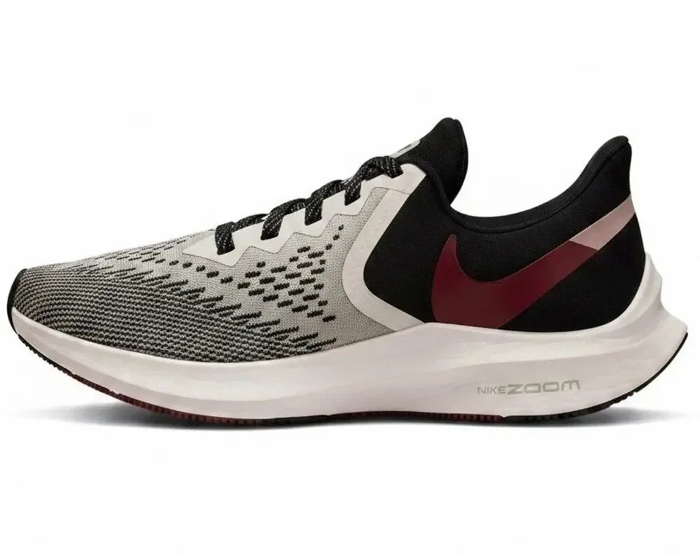 Nike Air Zoom Winflo 6 Women’s Running Shoes White Black Red Size 7 AQ8228-103